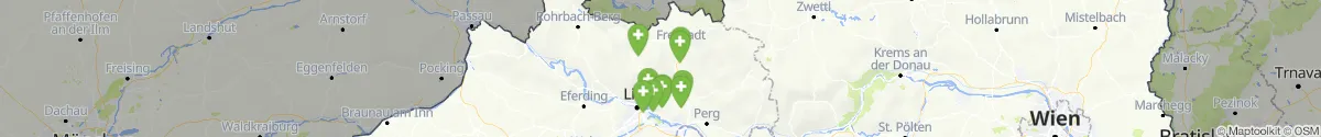 Kartenansicht für Apotheken-Notdienste in der Nähe von Ottenschlag im Mühlkreis (Urfahr-Umgebung, Oberösterreich)